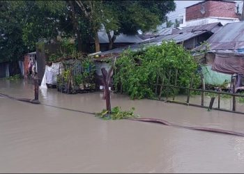 ঝালকাঠিতে নিম্মচাপের প্রভাবে নদীর পানি বৃদ্ধিতে নিন্মাঞ্চল প্লাবিত
