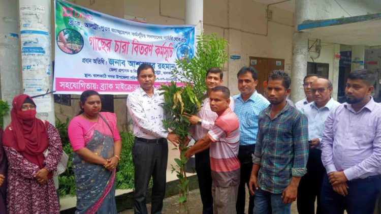 ঝালকাঠিতে ব্র্যাক কর্তৃক বৃক্ষ চারা বিতরণ