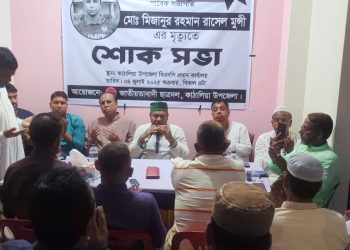কাঠালিয়ায় ছাত্রদল সভাপতির মৃত্যুতে ছাত্রদলের শোকসভা