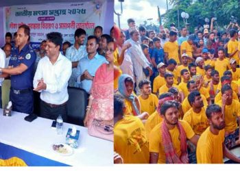 জাতীয় মৎস্য সপ্তাহ উপলক্ষে ঝালকাঠিতে জেলে নৌকা বাইচ প্রতিযোগিতা