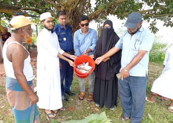 কাঠালিয়ার বিষখালী নদীতে অভিযান চালিয়ে ১৫ কেজি মা ইলিশসহ ২০ হাজার মিটার জাল জব্দ