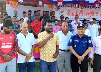 কাঠালিয়ায় শুরু হয়েছে ইউএনও কাপ ফুটবল টুর্নামেন্ট