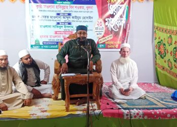 আমরিবুনিয়া সরকার বাড়িতে বার্ষিক ওয়াজ মাহফিল অনুষ্ঠিত