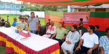 ঝালকাঠিতে রাইজিং লায়ন ফুটবল একাডেমির উদ্ভোধন উপলক্ষ্যে প্রীতি ফুটবল ম্যাচ 