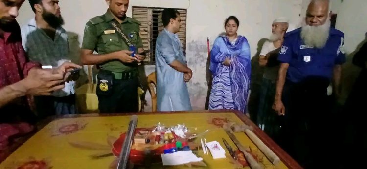 রাজাপুরে ইয়াবা ও মাদক সেবনের সরঞ্জামাদিসহ আটক ১