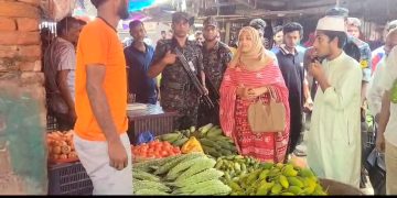 ঝালকাঠিতে ভোক্তা অধিকারের বাজার মনিটরিং, মূল্য তালিকা সংরক্ষণের নির্দেশ