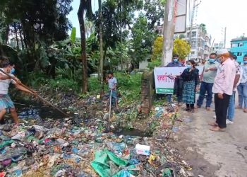 ঝালকাঠিতে শুরু হলো খাল পরিষ্কার-পরিচ্ছন্নতা অভিযান